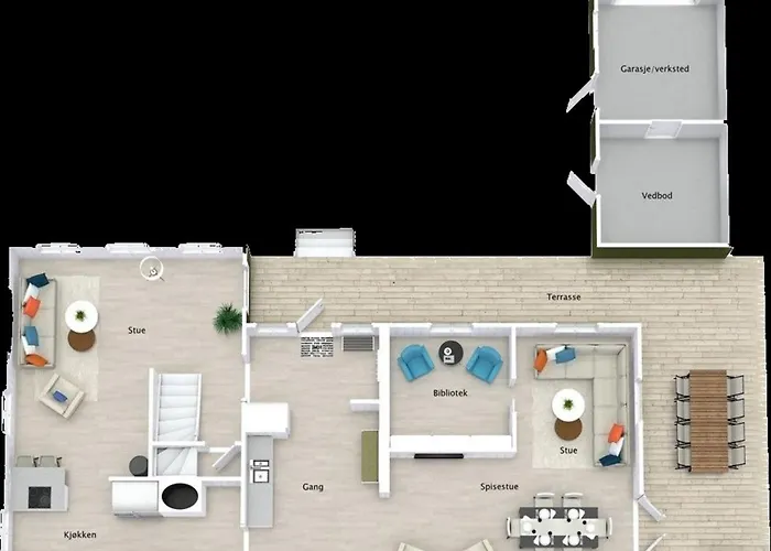 Sentralt hus i Rjukan